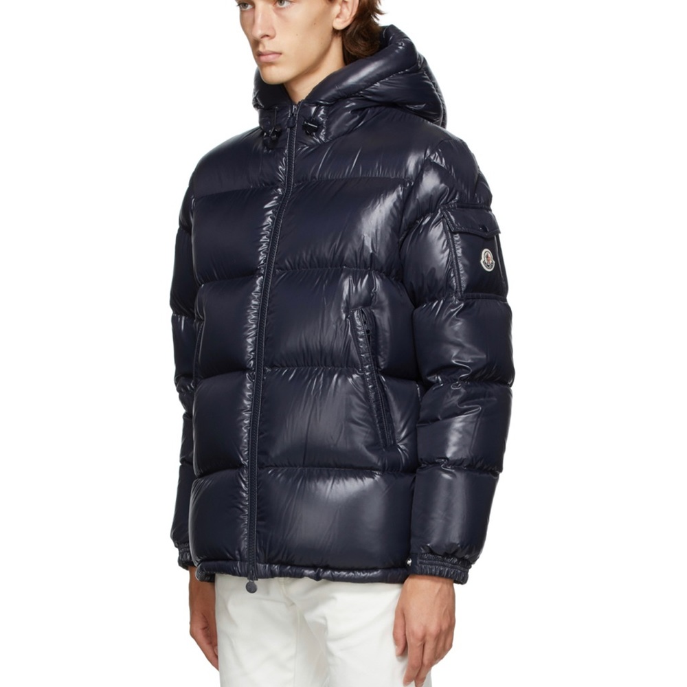 Maya navy blue moncler coat 100% official